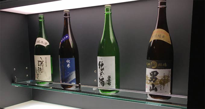 ANAラウンジの日本酒