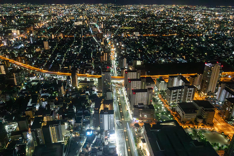 大阪マリオット都ホテルからの夜景